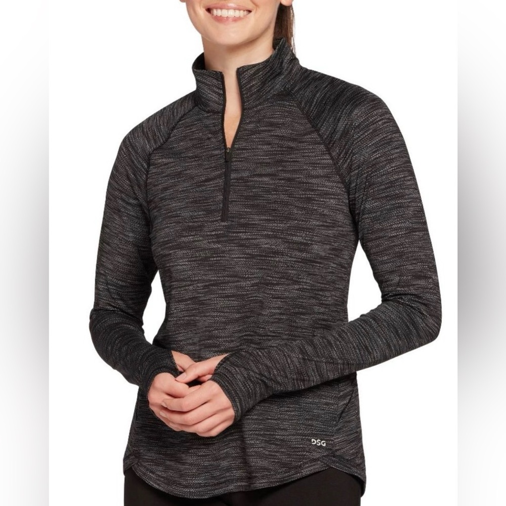 DSG Women's Charcoal Heather Quarter-Zip Sweatshirt